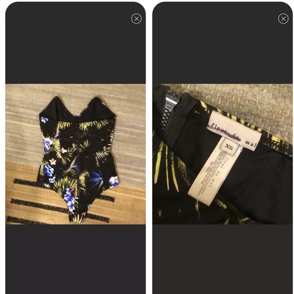 Fleur du Mal Tropical Strapless Onepiece Xs - Picture 2 of 4